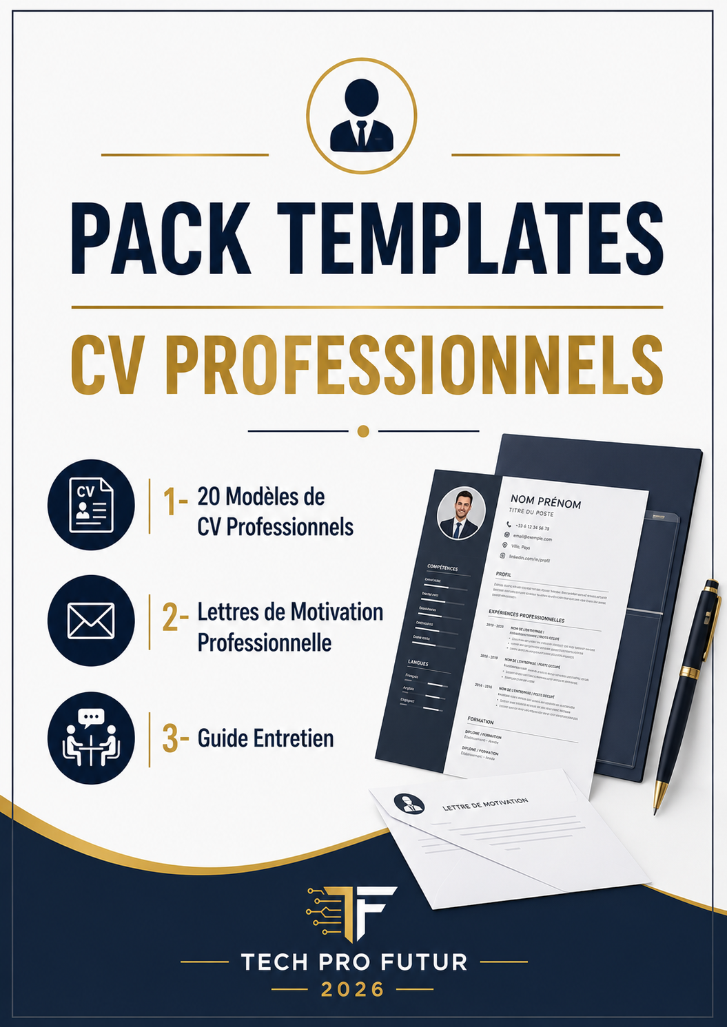 PACK TEMPLATES – CV PROFESSIONNELS
