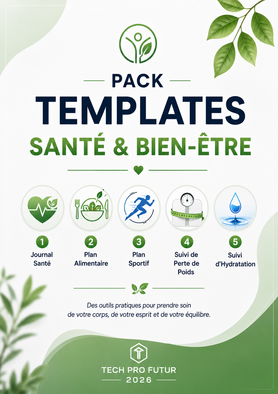 PACK TEMPLATES – SANTÉ & BIEN-ÊTRE