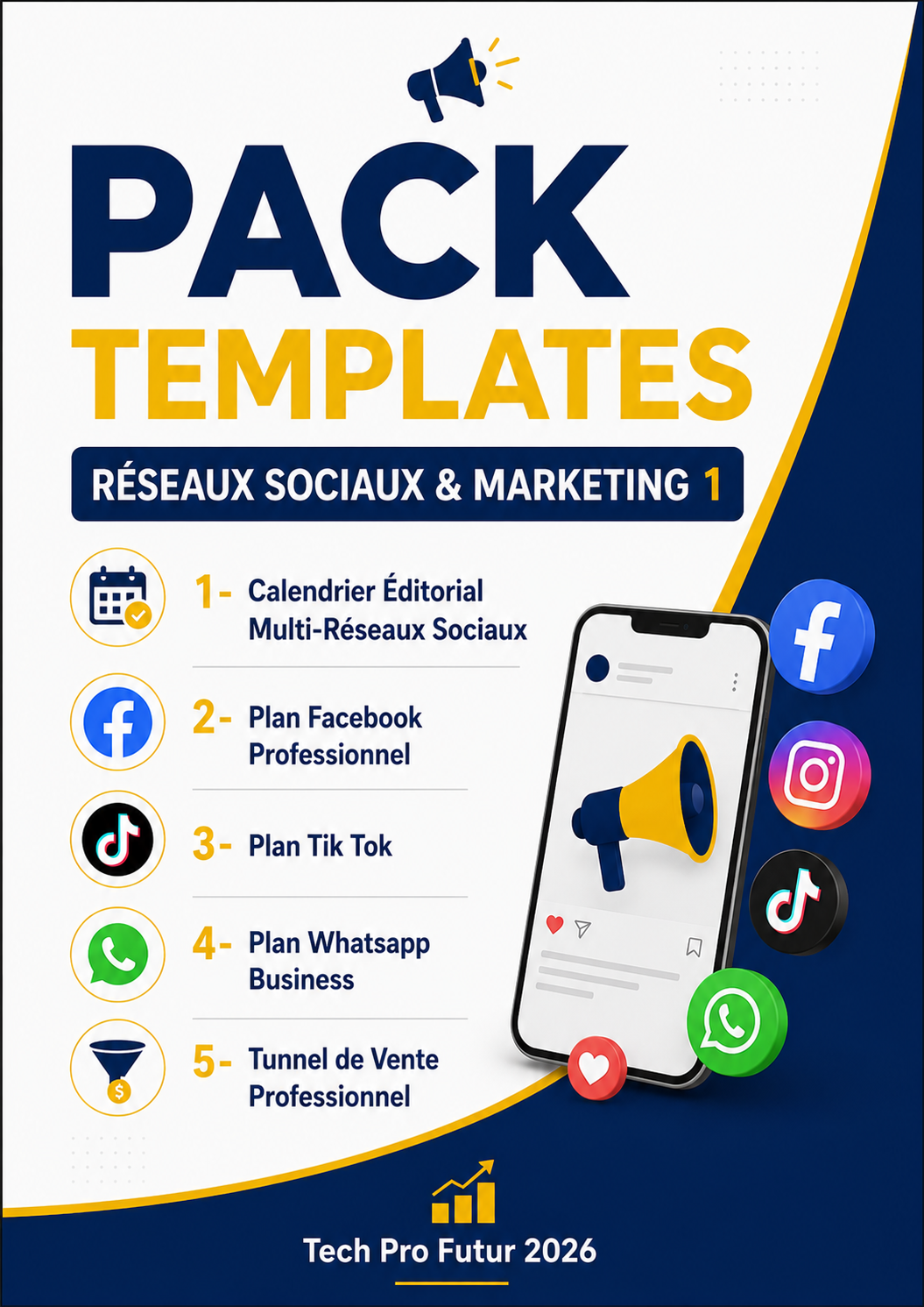 PACK TEMPLATES – RÉSEAUX SOCIAUX & MARKETING 1
