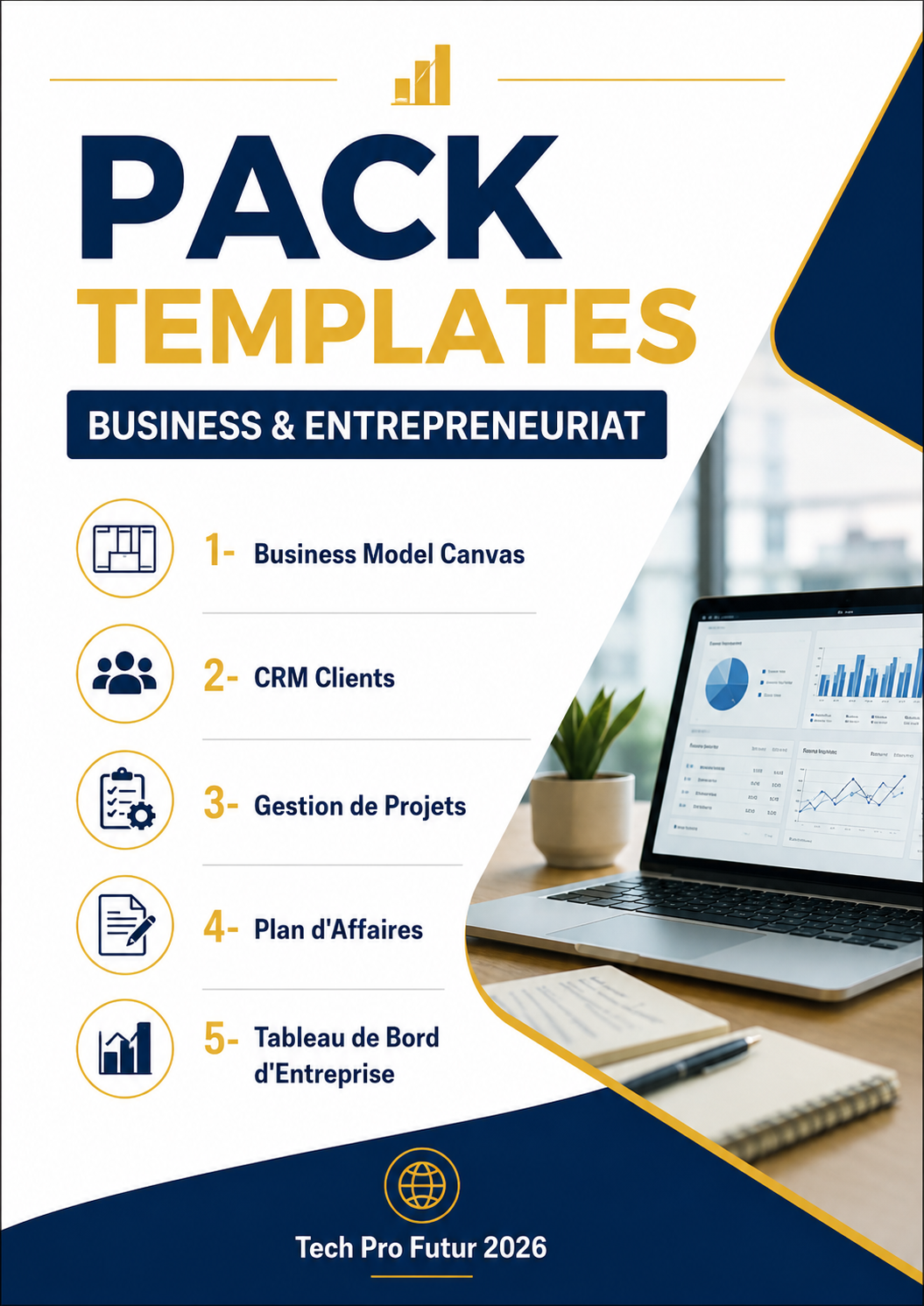 PACK TEMPLATES – BUSINESS & ENTREPRENEURIAT