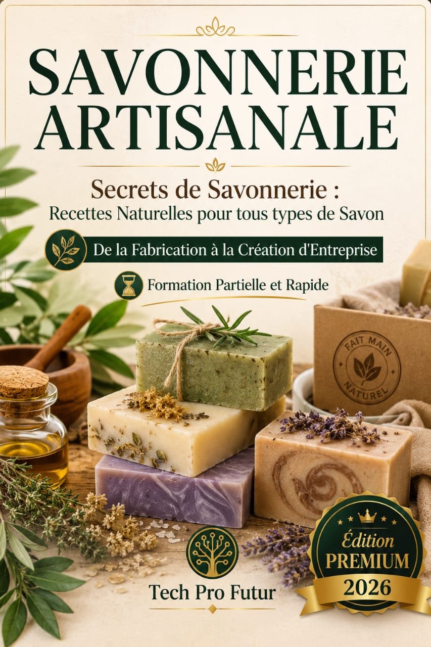 Secrets de Savonnerie : Recettes Naturelles pour tous types de Savon