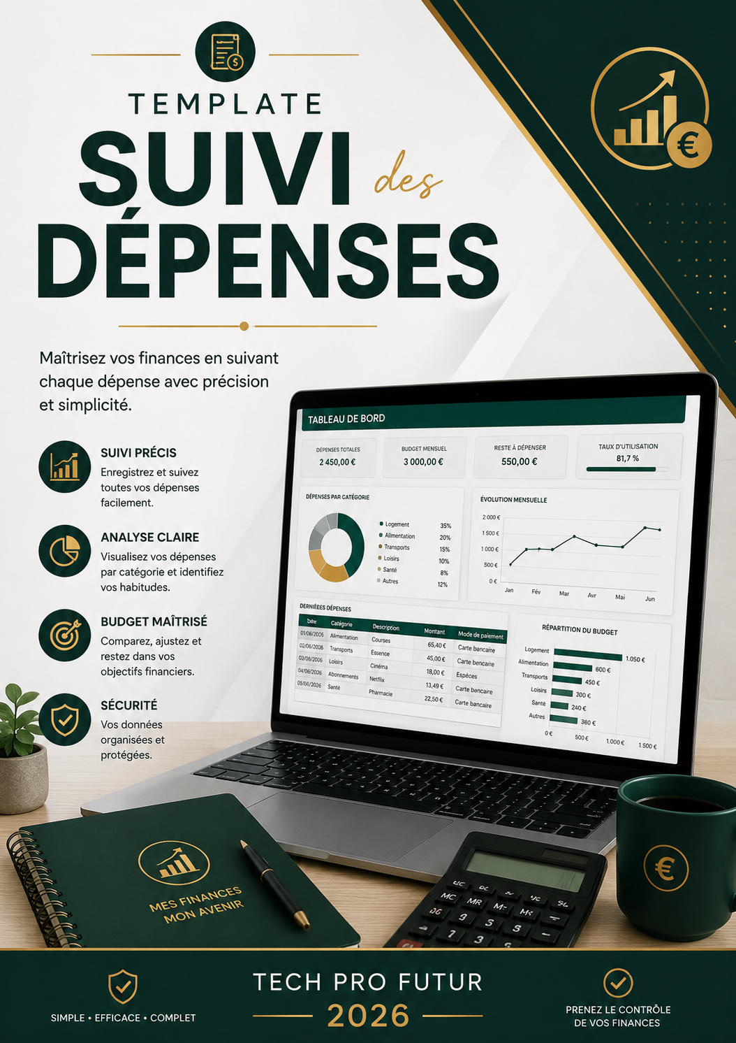 Template Suivi des Dépenses