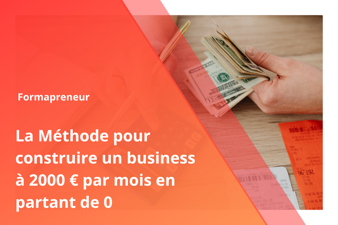 Business en ligne qui génère 2000€ par mois